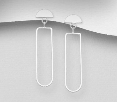 925 Sterling Silver Wire Push-Back Earrings