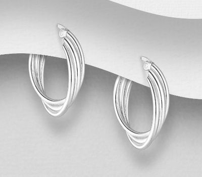 925 Sterling Silver Hoop Earrings