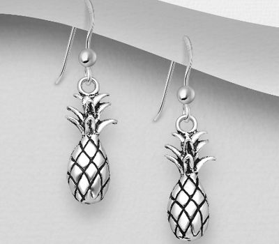 925 Sterling Silver Pineapple Earrings