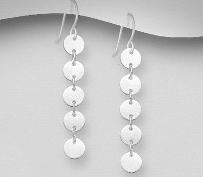 925 Sterling Silver Circle Hook Earrings