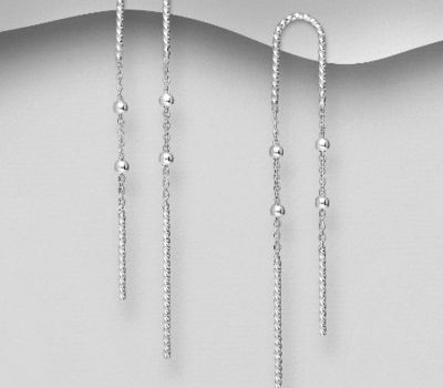 925 Sterling Silver Push-Back Earrings