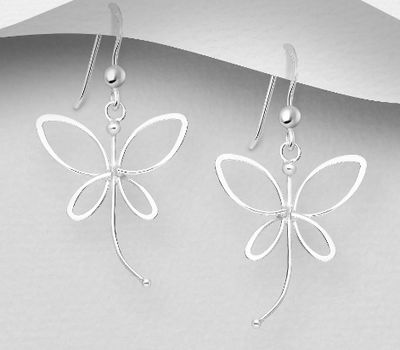 925 Sterling Silver Dragonfly Earrings