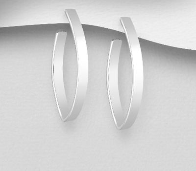 925 Sterling Silver Push-Back Earrings