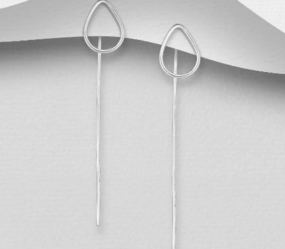 925 Sterling Silver Drop Hook Earrings