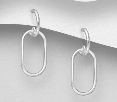 925 Sterling Silver Push-Back Earrings