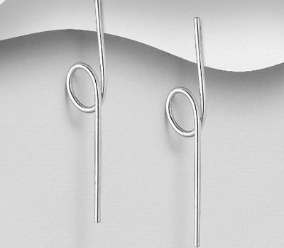 925 Sterling Silver Push-Back Earrings