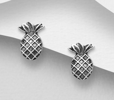 925 Sterling Silver Pineapple Earrings