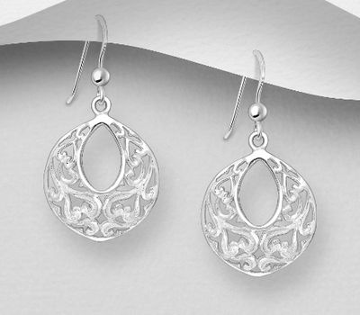 925 Sterling Silver Swirl Earrings