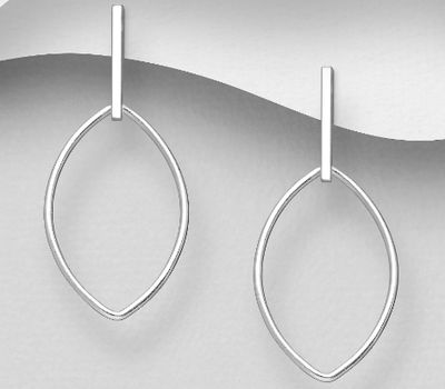 925 Sterling Silver Push-Back Earrings