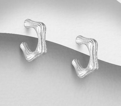 925 Sterling Silver Push-Back Earrings