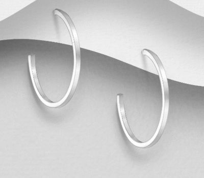 925 Sterling Silver Push-Back Earrings