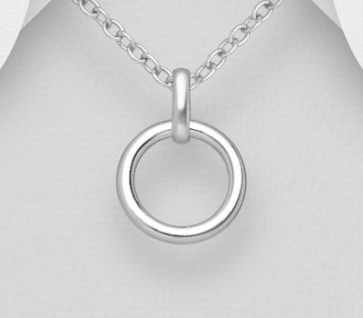 925 Sterling Silver Circle Pendant