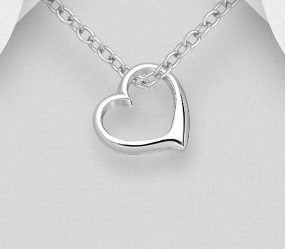 925 Sterling Silver Heart Pendant