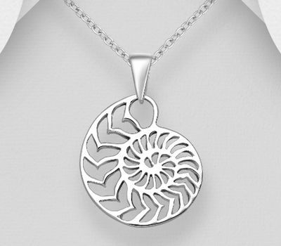 925 Sterling Silver Shell Pendant