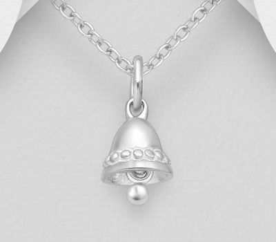 925 Sterling Silver Bell Pendant