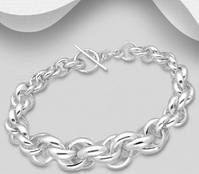 925 Sterling Silver Link Chain Bracelet