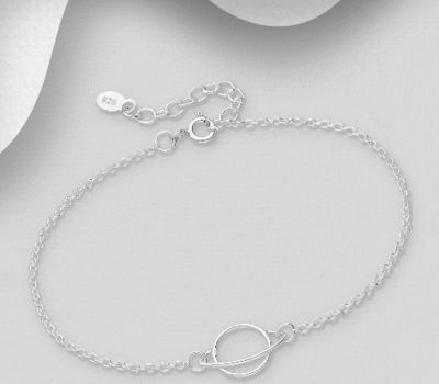 925 Sterling Silver Saturn Bracelet