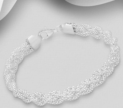 925 Sterling Silver Weave Bracelet