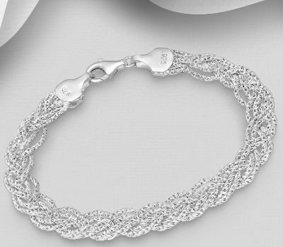 925 Sterling Silver Weave Bracelet