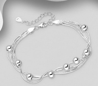 925 Sterling Silver Ball Bracelet