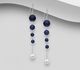 925 Sterling Silver Ball Hook Earrings, Beaded with Various Gemstones