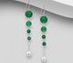 925 Sterling Silver Ball Hook Earrings, Beaded with Various Gemstones