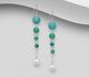 925 Sterling Silver Ball Hook Earrings, Beaded with Various Gemstones