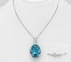 Sparkle by 7K - 925 Sterling Silver Necklace Decorated with Fine Austrian Crystal