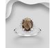 La Preciada - 925 Sterling Silver Solitaire Ring, Decorated with Various Gemstones