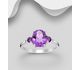 La Preciada - 925 Sterling Silver Ring, Decorated with various Gemstones