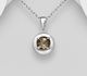 La Preciada - 925 Sterling Silver Pendant, Decorated with Various Gemstones