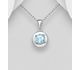 La Preciada - 925 Sterling Silver Pendant, Decorated with Various Gemstones