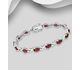 La Preciada - 925 Sterling Silver Bracelet, Decorated with Various Gemstones