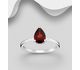 La Preciada - 925 Sterling Silver Ring Decorated with Pear Shape Gemstones