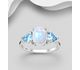 La Preciada - 925 Sterling Silver Ring, Decorated with Various Gemstones