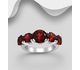 La Preciada - 925 Sterling Silver Ring, Decorated with Various Gemstones