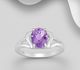 La Preciada - 925 Sterling Silver Ring, Decorated with Various Gemstones