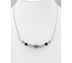 La Preciada - 925 Sterling Silver Necklace, Decorated with Various Gemstones