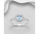 La Preciada - 925 Sterling Silver Heart Ring, Decorated with Various Gemstones and CZ Simulated Diamonds