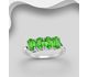 La Preciada - 925 Sterling Silver Ring, Decorated with Various Gemstones