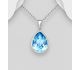 Sparkle by 7K - 925 Sterling Silver Pendant Decorated with Fine Austrian Crystal